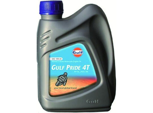 Gulf Pride 4T 10W-40 Mineral Motorolje - 1 Liter
